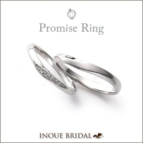 ＩＮＯＵＥ　ＢＲＩＤＡＬ（イノウエ）:【薬指を長く魅せてくれる注目リング☆】プロミスリング☆゜。シンプル細身デザイン