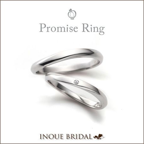 ＩＮＯＵＥ　ＢＲＩＤＡＬ（イノウエ）:【Promise Ring～薬指の約束】ぴったりと重なるシンプルな細身デザイン♪