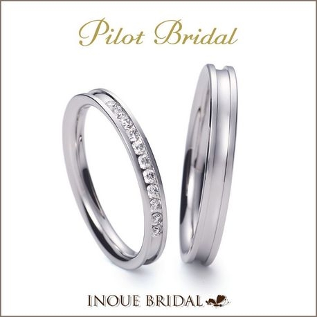ＩＮＯＵＥ　ＢＲＩＤＡＬ（イノウエ）:【人気★ハーフエタニティリング】パイロットブライダル華やかさを演出☆゜。