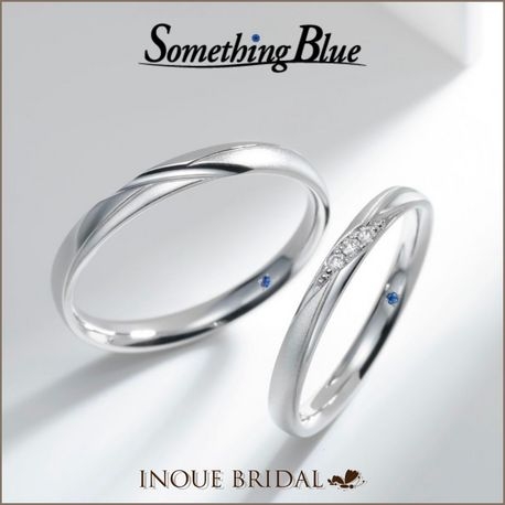 【サムシングブルー】内側にサファイア付★°＋