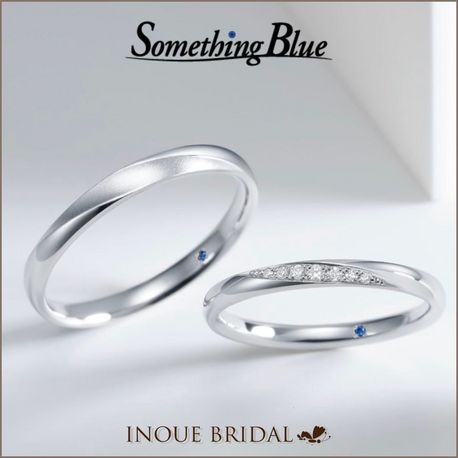 ＩＮＯＵＥ　ＢＲＩＤＡＬ（イノウエ）:【サムシングブルー】華やかになりすぎない、細身で清楚なリング