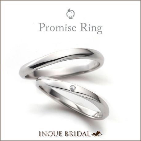 INOUE BRIDAL(イノウエ):【Promise Ring~薬指の約束】ぴったりと重なるシンプルな細身デザイン♪