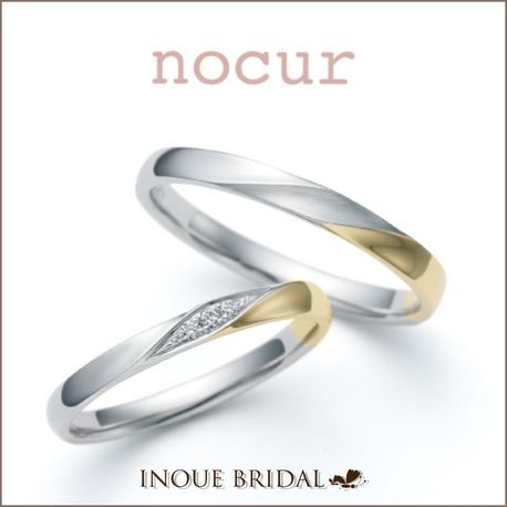 INOUE BRIDAL(イノウエ):【プラチナ×ゴールド)】コンビ素材もデザインも満足な指輪登場!