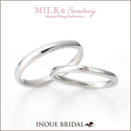 INOUE BRIDAL(イノウエ):【シンプルな一粒ダイヤ】ピンクダイヤがいつ見ても可愛いを演出