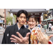 浅草ビューホテル:浅草の街を舞台に、お二人らしいフォトウェディングを…【観光気分で楽しみながら撮影させて頂きます】
