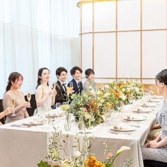 Restaurant　mitte（レストラン　ミッテ）:【挙式+食事会をご検討の方*】挙式＆衣裳2点特典★20名89万円《36万優待》:《期間限定★スペシャルプランが登場！》全組対象＼最大7万円ギフトプレゼント／【ご来店特典】ギフト最大2万円＆口コミ11年連続受賞！牛フィレ＆フォアグラ5品試食☆彡ワンフロア貸切で1日2組限定の安心設備♪梅田・難波から2駅で最寄りから徒歩5分以内の好立地でゲストも安心。【さらに、当日ご成約で旅行券5万円プレゼント】