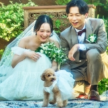 ア・ラ・モード パレ＆ザ・リゾート:【愛犬愛猫と一緒に】ペットwedding＊挙式＆パーティープラン(50名148万）