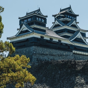 加藤神社　客殿天城:冬の凛たる光に包まれて。「熊本の伝統のシンボル」の舞台で誓う、日本の美しき冬景色に包まれる和装婚礼