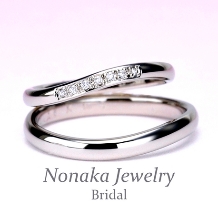 ＮＯＮＡＫＡ　ＪＥＷＥＬＲＹ（ノナカジュエリー）:【鍛造】【丈夫さと優しいオシャレな雰囲気を併せ持った結婚指輪】ペア プラチナ