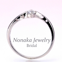 ＮＯＮＡＫＡ　ＪＥＷＥＬＲＹ（ノナカジュエリー）:【 ピンクサファイアとハートの透かしが可愛い】ダイヤモンド婚約指輪