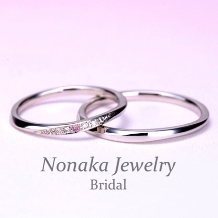 ＮＯＮＡＫＡ　ＪＥＷＥＬＲＹ（ノナカジュエリー）:【ピンクダイヤ♪リーズナブル】細身のプラチナリング※スーパーハードPtで作製可能