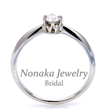 婚約指輪  お得♪人気のシンプルプラチナ製ダイヤモンドリング
