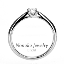 ＮＯＮＡＫＡ　ＪＥＷＥＬＲＹ（ノナカジュエリー）_【応援得価】 引っかかりの少ないシンプルなデザインのプラチナ製ダイヤモンドリング