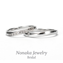 ＮＯＮＡＫＡ　ＪＥＷＥＬＲＹ（ノナカジュエリー）:【鍛造】H&Cダイヤを使用 丈夫さとオシャレな雰囲気を併せ持ったプラチナ結婚指輪