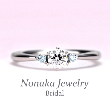 爽やかな淡い水色のアイスブルーダイヤが上品 な婚約指輪 Eg22x73b ｎｏｎａｋａ ｊｅｗｅｌｒｙ ノナカジュエリー ゼクシィ