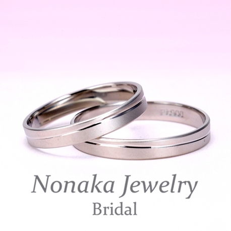 ＮＯＮＡＫＡ　ＪＥＷＥＬＲＹ（ノナカジュエリー）:【特価 2本で9万円未満】【リーズナブル♪高級感ある丈夫なPt鍛造】結婚指輪ペア