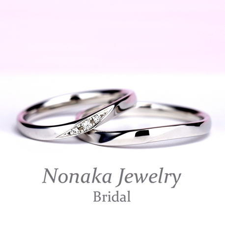 鍛造 丈夫さとオシャレな雰囲気を併せ持った 結婚指輪ペア プラチナ ｎｏｎａｋａ ｊｅｗｅｌｒｙ ノナカジュエリー ゼクシィ