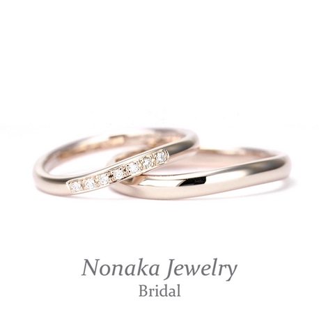 ＮＯＮＡＫＡ　ＪＥＷＥＬＲＹ（ノナカジュエリー）:【鍛造】【丈夫さと優しい雰囲気を併せ持つ】結婚指輪ペア上品な淡色ピンクゴールド