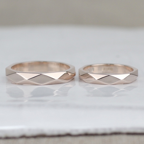 ａ．ｗ．ｓ　那須本店:ダイヤカットリング・ピンクシルバー製