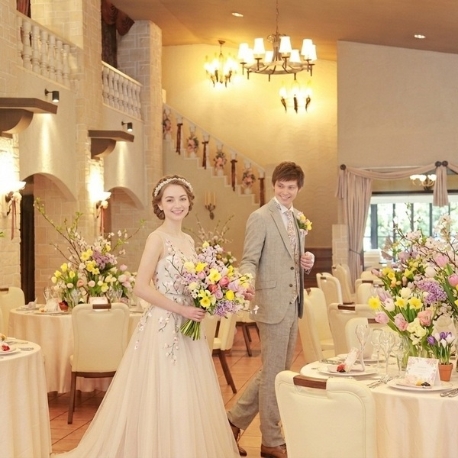 ディアズ水戸スパニッシュガーデン：【3連休最終日BIG】ドレス2着分優待◆豪華3万試食×花嫁ALL体験