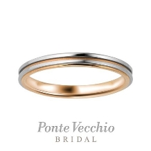 ＯＨＡＳＨＩ　ＢＲＩＤＡＬ（オオハシ・ブライダル）:【ポンテヴェキオ】ピンクゴールドとプラチナのスタイリッシュなモダンデザイン。