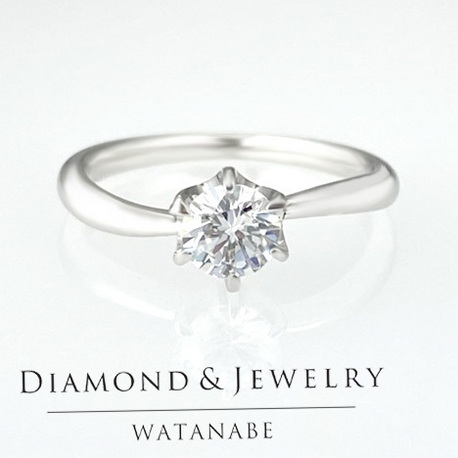 WATANABE／卸商社直営　渡辺:[0.302ct]ダイヤだけでなく指まで美しく魅せるリング。爪の一つがハート型