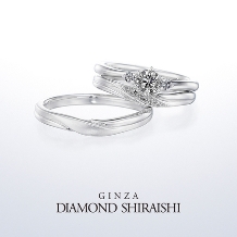銀座ダイヤモンドシライシ:メレダイヤは「お二人」を表現し、センターダイヤは「愛」を表現【アイグレイ】
