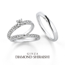 銀座ダイヤモンドシライシ:光沢のある艶やかなプラチナが凛とした印象【ディアナディー】