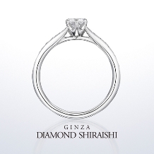 銀座ダイヤモンドシライシ:羽のように繊細で立体感のある婚約指輪【プリュマージュ チェリッシュ】