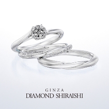 銀座ダイヤモンドシライシ:ふっくらとした愛らしい、一輪の花を表したデザイン【ブルーミン】