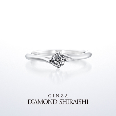 銀座ダイヤモンドシライシ:ダイヤモンドの輝きと爪部のアシンメトリーの美しさが共存【ダイヤモンドリリー】