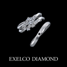 エクセルコ ダイヤモンド:【エクセルコ】ダイヤモンドの特長である虹色の輝きが拡散される『ワイルドローズ』
