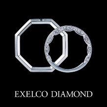 【エクセルコ】Diamond Journey『コンパスローズ』（マリッジリング）