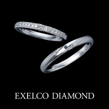 エクセルコ ダイヤモンド:【エクセルコ】サンドリヨン「ガラスの靴が導く、幸せの贈り物」（マリッジリング）