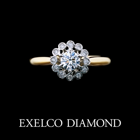 エクセルコ ダイヤモンド:【エクセルコ】ダイヤモンドのブリリアンシーが外側に向かって輝く『プレジィール』