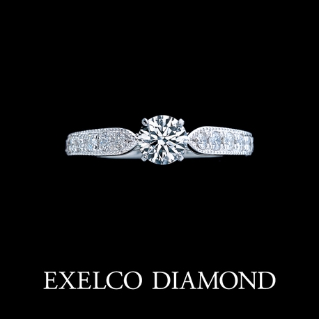 エクセルコ ダイヤモンド:【エクセルコ】アームはメレダイヤとミル打ちのコンビネーション『レーヌドコロール』