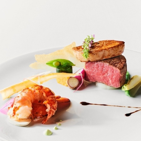 Ｂｌａｎｃ　Ｂｅｉｇｅ（ブラン：ベージュ）：【料理重視派に】とろける特選牛・フォアグラ・オマール海老試食