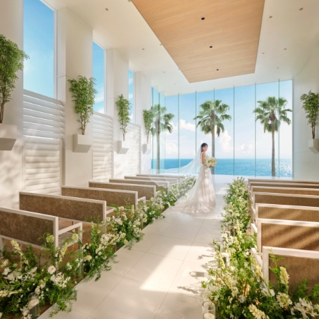 マウロ・アネーラ：【海&空に抱かれる絶景チャペル】感動!ドレス映え◎憧れ花嫁体験