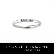 LAZARE DIAMOND　ラザール ダイヤモンド　＜スリーサイドリング＞