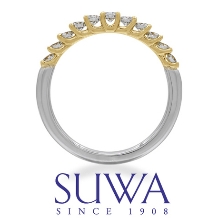 SUWA（スワ）ダイヤモンド　エアセッティング ハーフエタニティリング