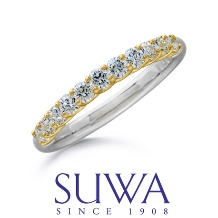 ANSHINDO BRIDAL（安心堂）:SUWA（スワ）ダイヤモンド　エアセッティング ハーフエタニティリング