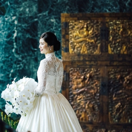 ホテル椿山荘東京:限定1*憧れのハツコエンドウ ウェディングスのドレス試着フェア