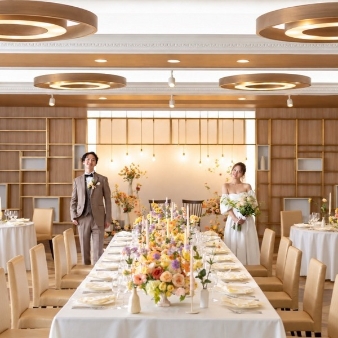 結婚式場：初見学◎卒花人気No.1★挙式料＆ドレス2着全額OFF*大聖堂体験