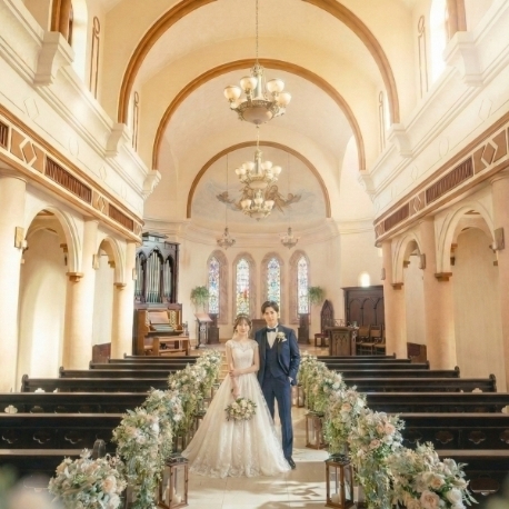 埼玉グランドホテル深谷：来館5.5万【天井高12m大聖堂】感動挙式×豪華試食×150万特典