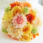 Bouquet DECO:33,000円[通常の半額！]「生花みたい」と大人気☆フルーツカラーの造花ブーケ