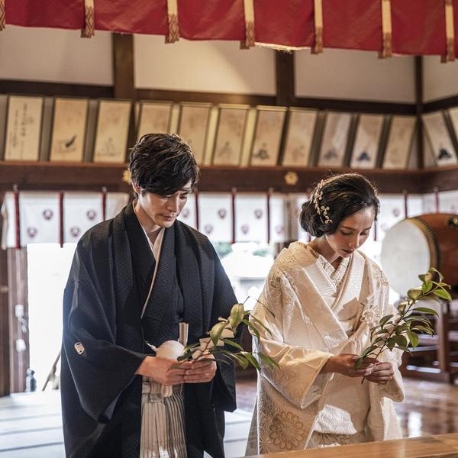 大阪天満宮：【結婚の節目を大切に】家族に見守られて誓う＊本格神前式