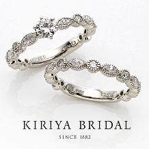 ＫＩＲＩＹＡ　ＢＲＩＤＡＬ　（宝石の桐屋）:【エンゲージリフォームリング】楚々シリーズ（葉雫）