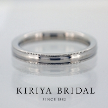 ＫＩＲＩＹＡ　ＢＲＩＤＡＬ　（宝石の桐屋）:【KIRIYA BRIDAL特製】質感を追求したシンプルなミルグレインリング