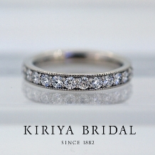 ＫＩＲＩＹＡ　ＢＲＩＤＡＬ　（宝石の桐屋）:【KIRIYA BRIDAL特製】ハーフエタニティリング(0.54ct)