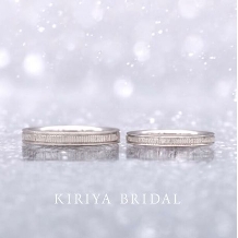 ＫＩＲＩＹＡ　ＢＲＩＤＡＬ　（宝石の桐屋）:久音【雨】| 新作マリッジリング | 鍛造製法